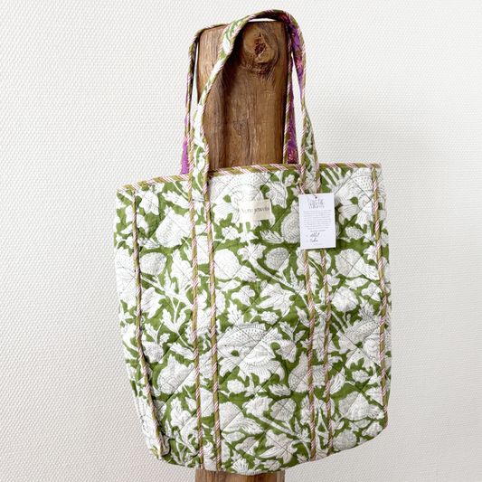 blooming reversible tas paars/groen