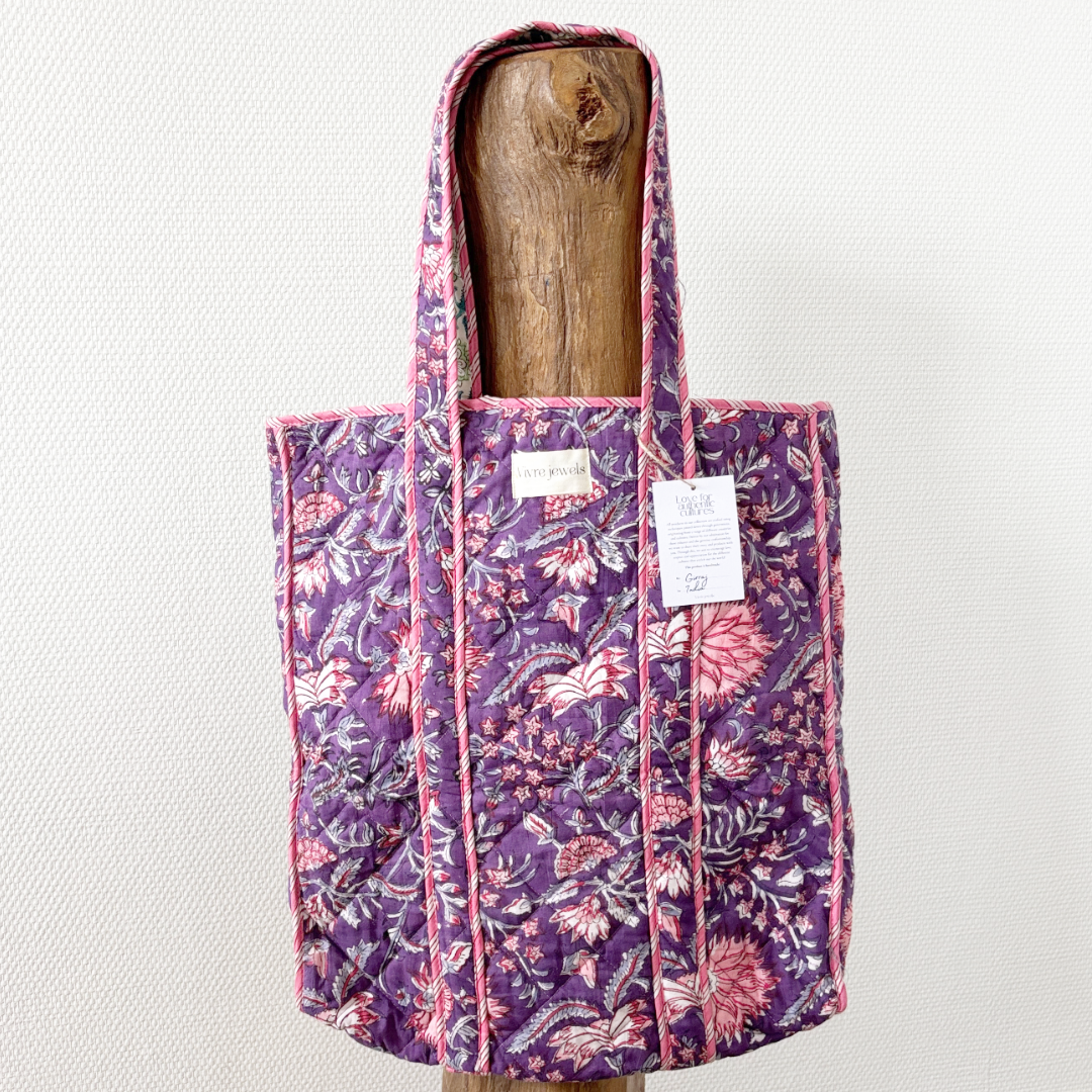 blooming reversible tas paars/groen