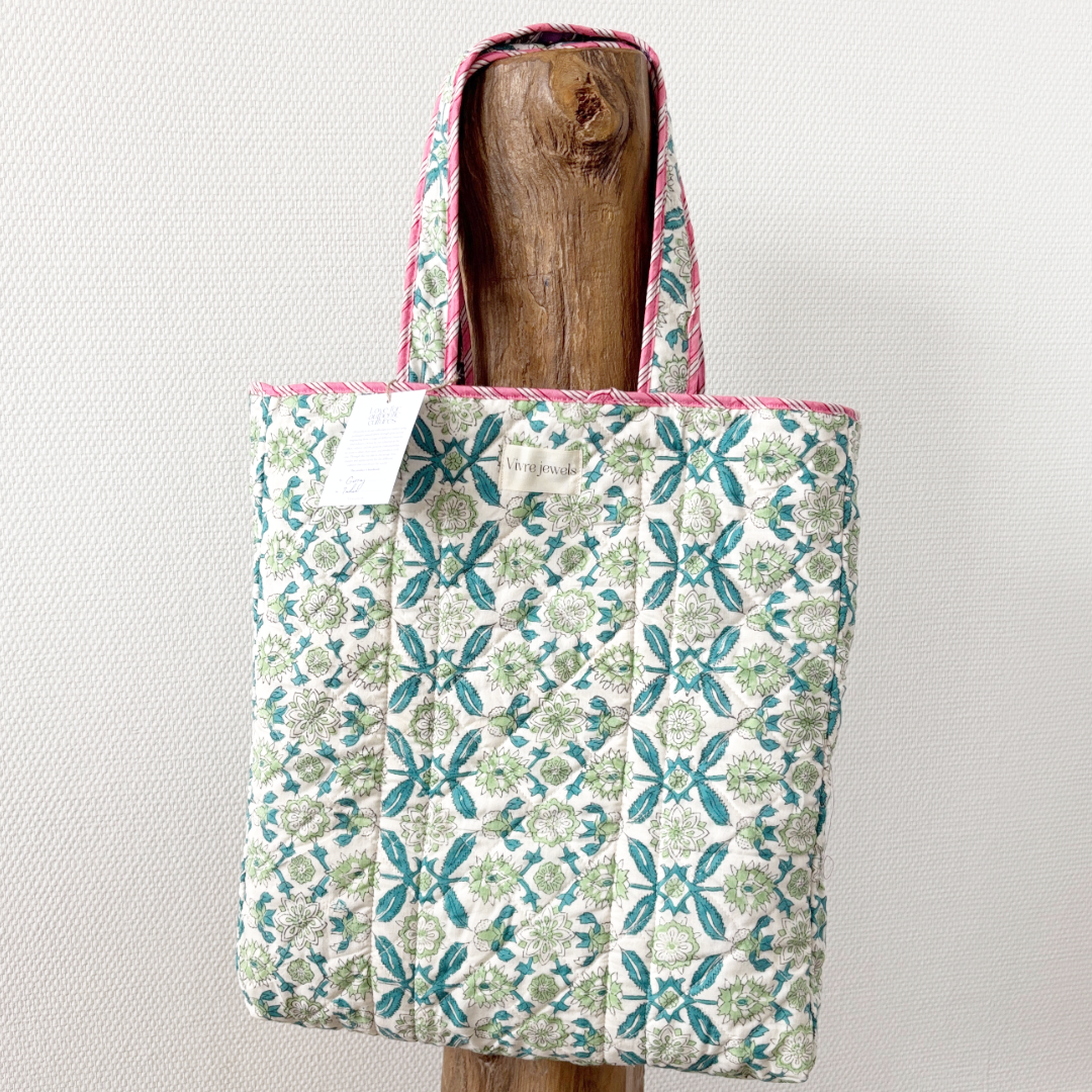 blooming reversible tas paars/groen