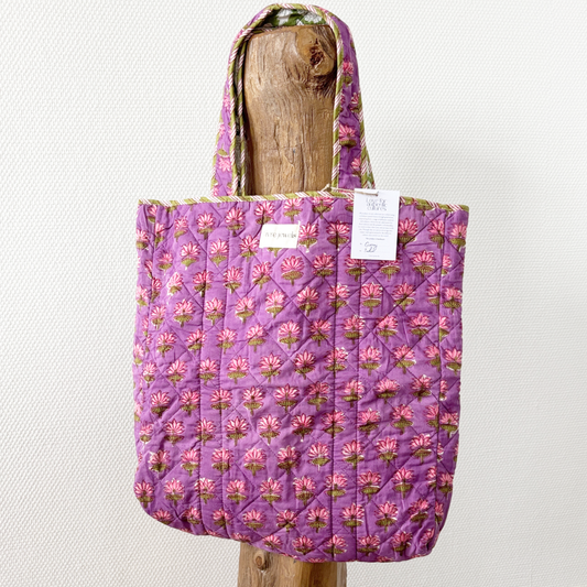 blooming reversible tas paars/groen