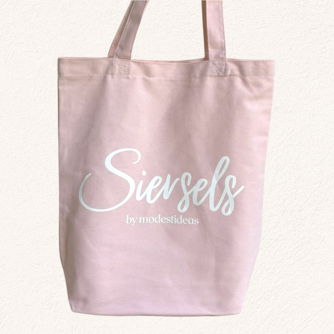 roze siersels totebag