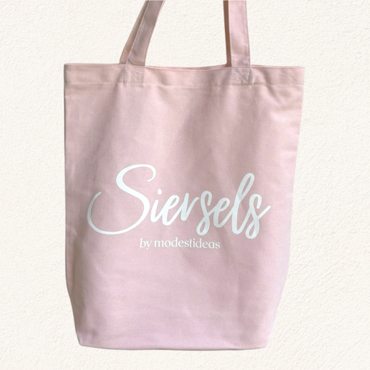 roze siersels totebag